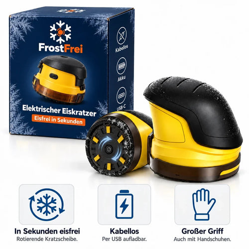 FrostFrei Elektrischer Eiskratzer mit Verpackung